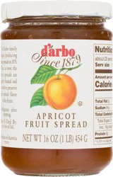 d'Arbo Apricot Fruit Spread 16 oz