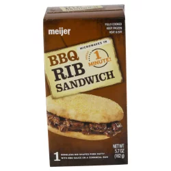 Meijer BBQ Rib Sandwich