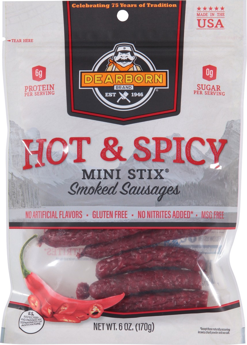 slide 7 of 9, Dearborn Mini Stix Hot, 6 oz