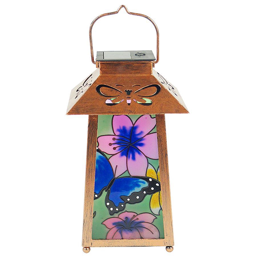 slide 1 of 1, Garden Party Butterfly Solar Garden Lantern, 1 ct