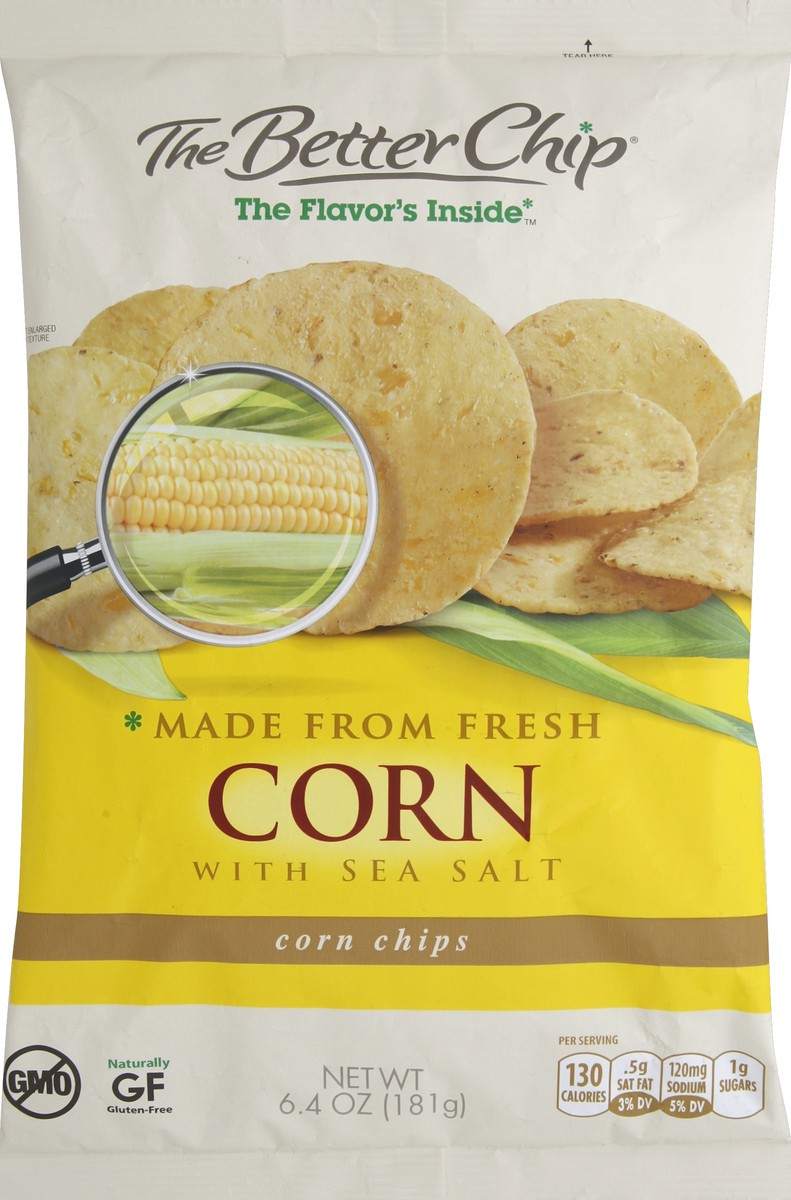 slide 4 of 6, The Better Chip Corn Chips 6.4 oz, 6.4 oz