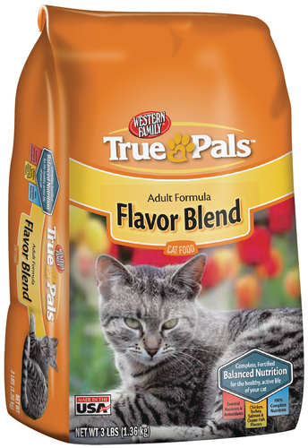 slide 1 of 1, Western Family True Pals Dry Cat Food, 3 lb