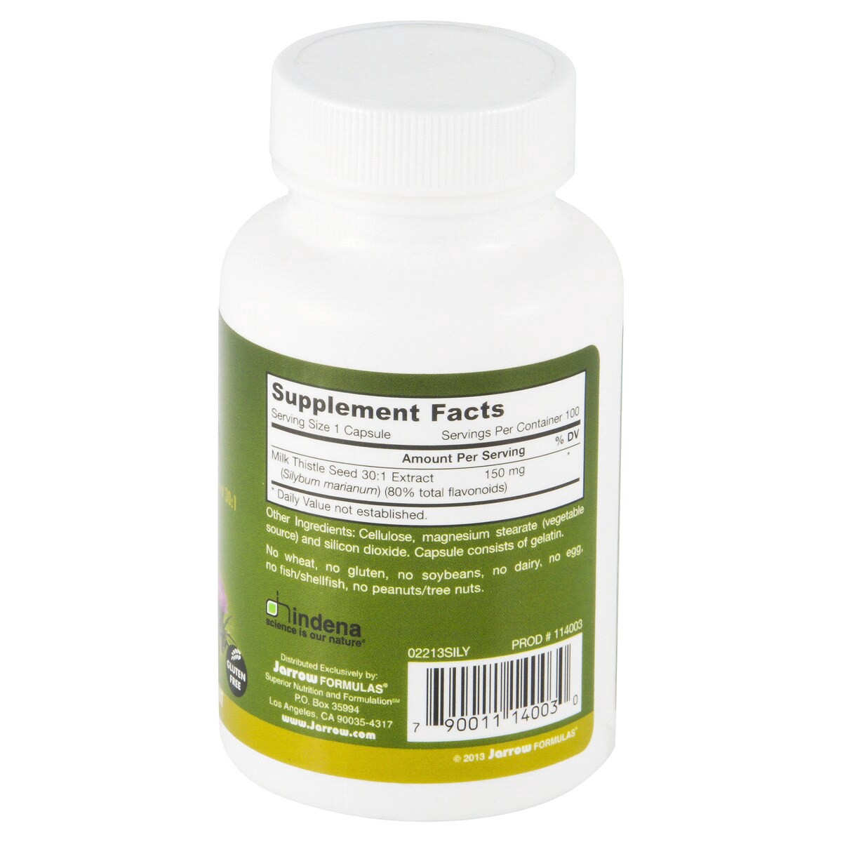 slide 3 of 4, Jarrow Formulas Milk Thistle 150 mg With 30:1 Standardized Silymarin Extract, Dietary Supplement for Liver Function Support, 100 Veggie Capsules, 33-100 Day Supply, 100 ct