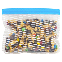 slide 12 of 17, Kolorae Reusable Storage Bags, Assorted Colors, 3 ct