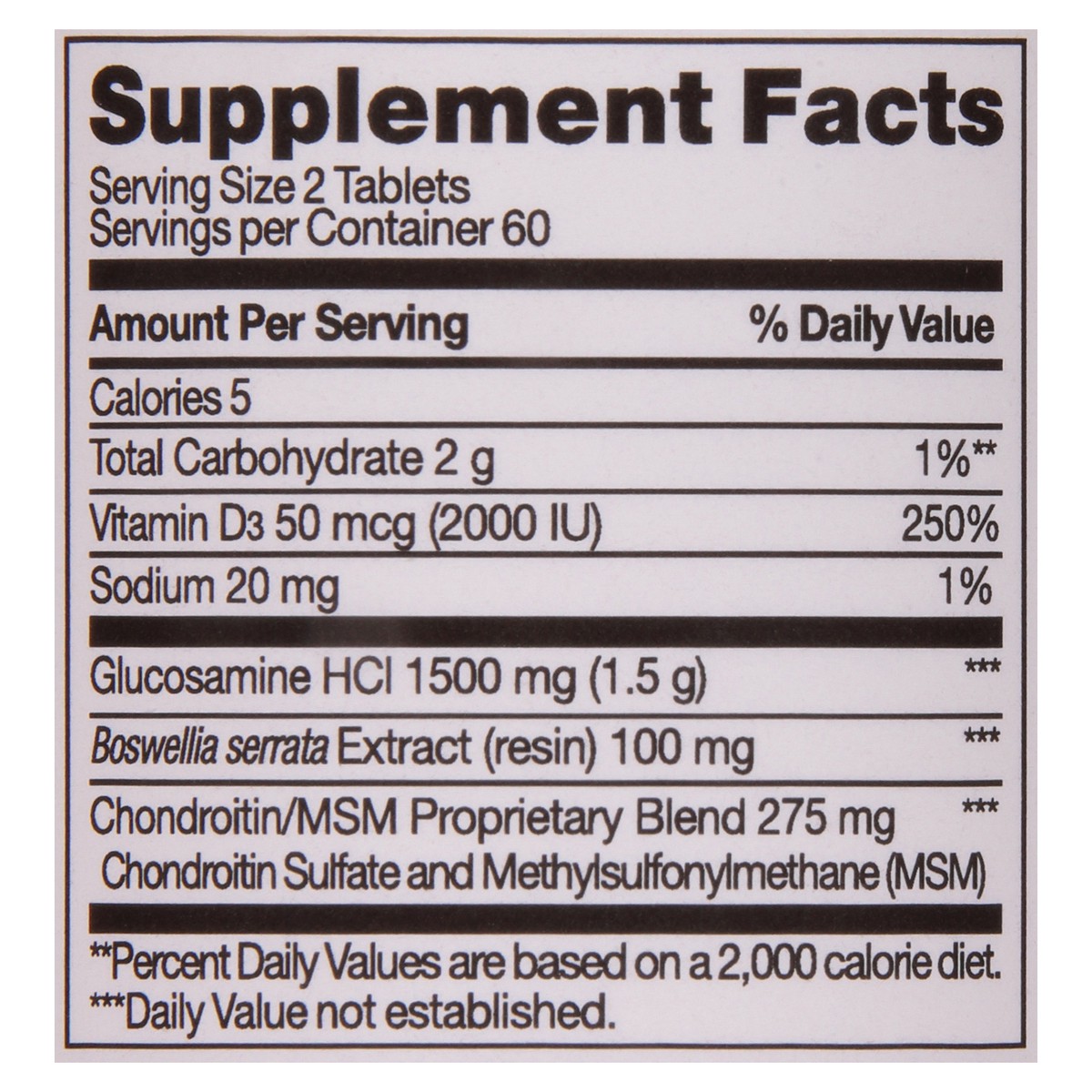 slide 5 of 15, TopCare Health Triple Strength Tablets Glucosamine & Chondroitin with MSM Plus Vitamin D3 120 Tablets, 120 ct