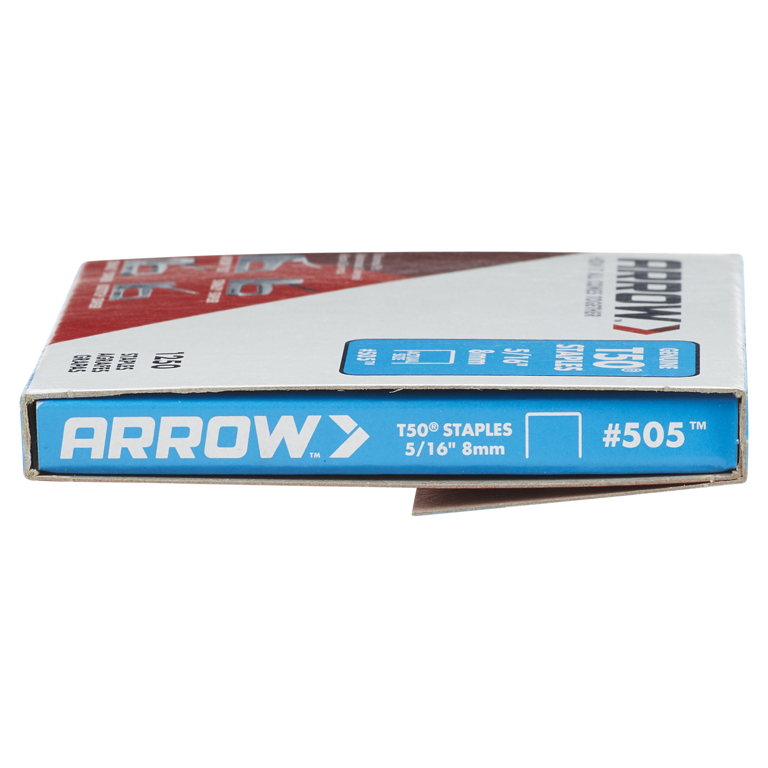 slide 3 of 5, Arrow 505 T50 Staples, 1250 ct