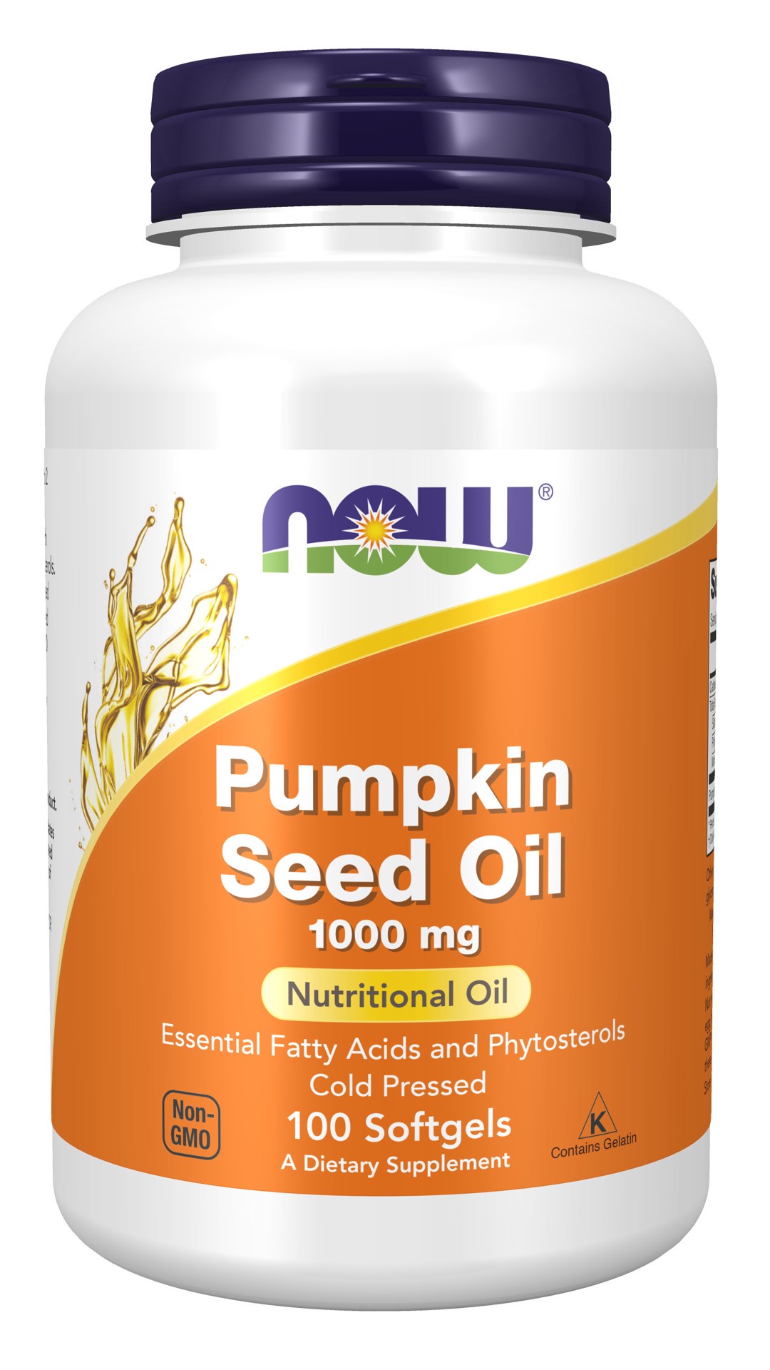slide 1 of 4, NOW Supplements Pumpkin Seed Oil 1000 mg - 100 Softgels, 100 ct