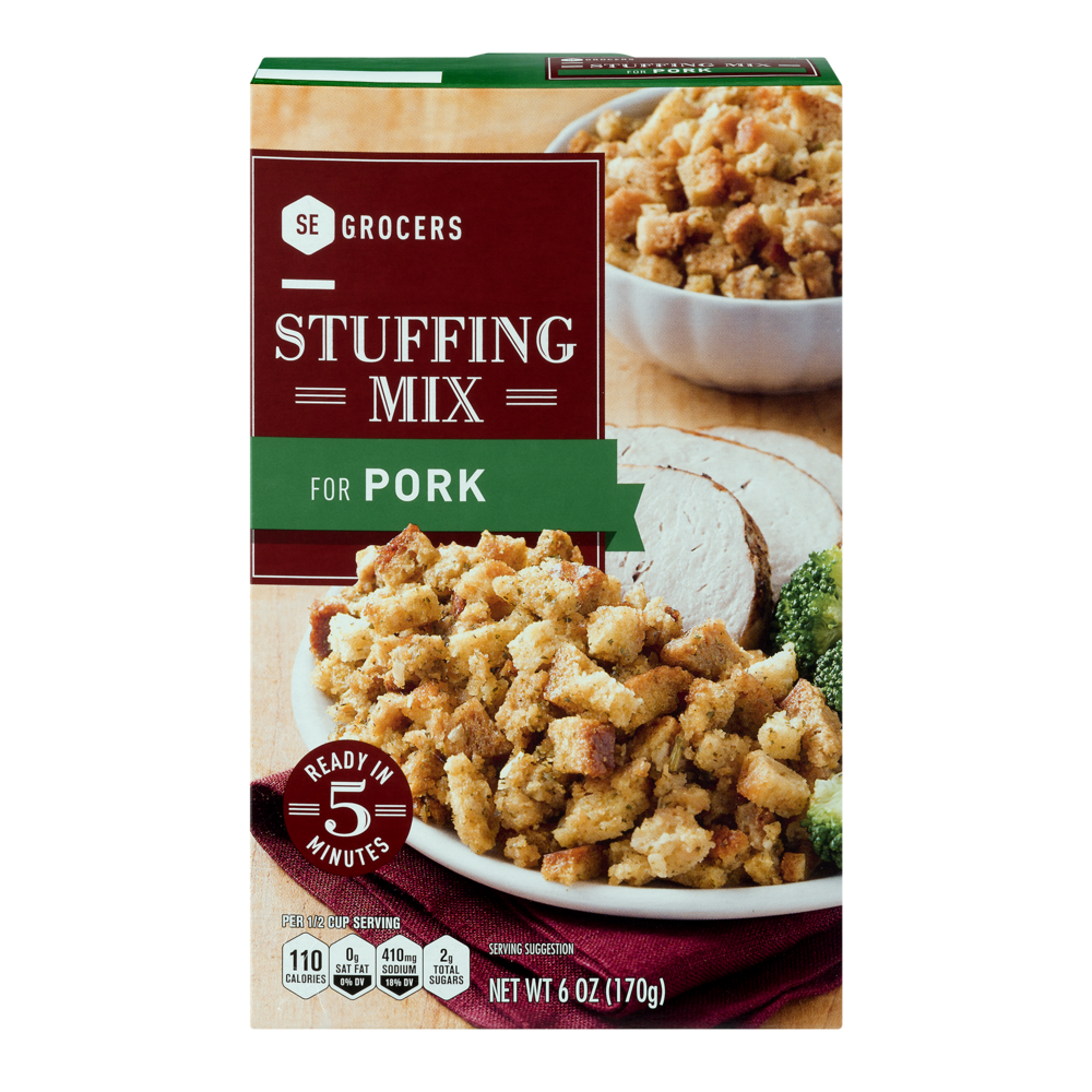 slide 1 of 1, SE Grocers Pork Stuffing Mix - 6 oz, 6 oz