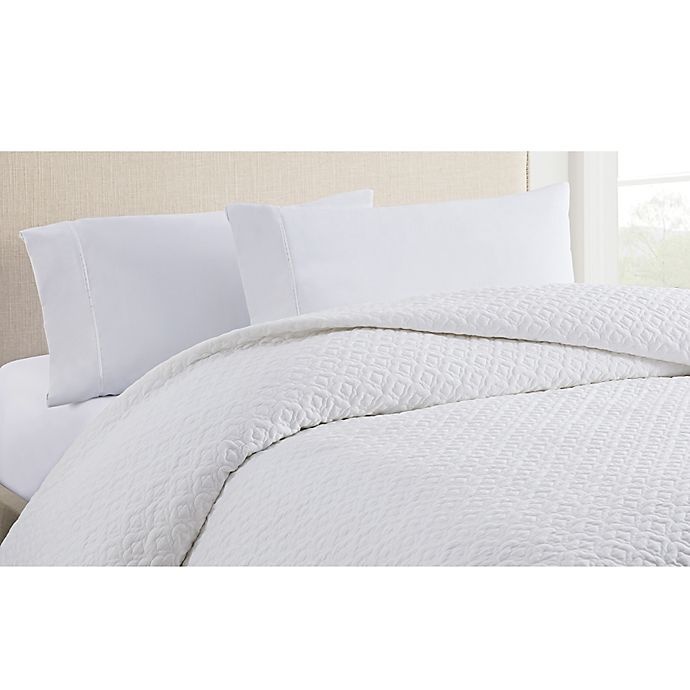 slide 2 of 3, Bridge Street Bianca Quilted King Coverlet - White, 1 ct