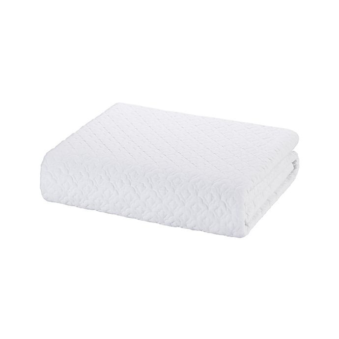 slide 3 of 3, Bridge Street Bianca Quilted King Coverlet - White, 1 ct