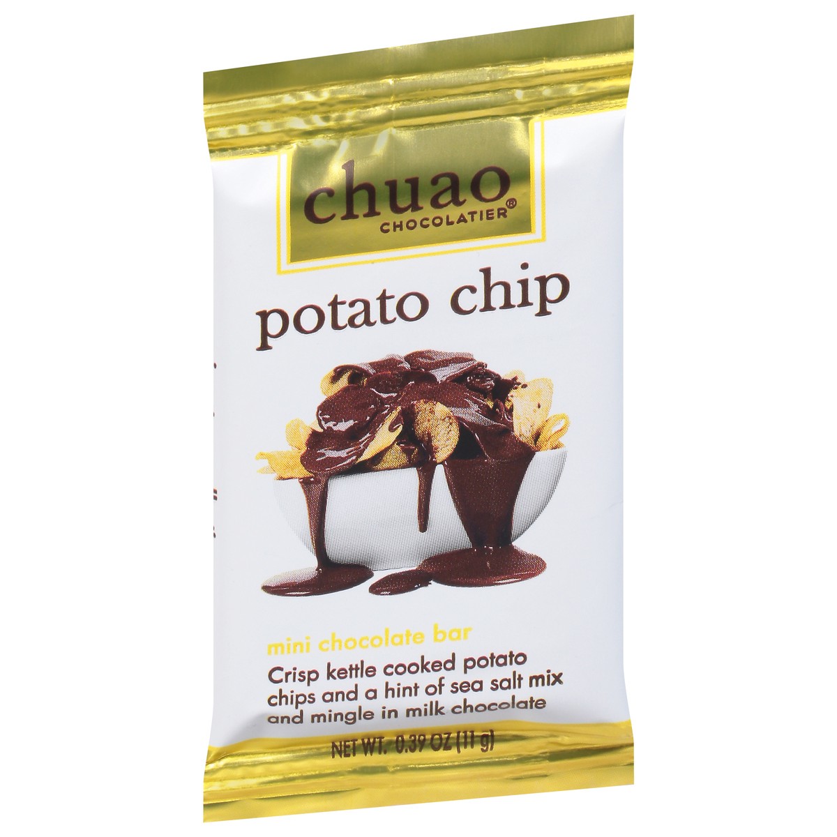 slide 2 of 10, Chuao Chocolatier Potato Chip Mini Chocolate Bar 0.39 oz, 0.39 oz