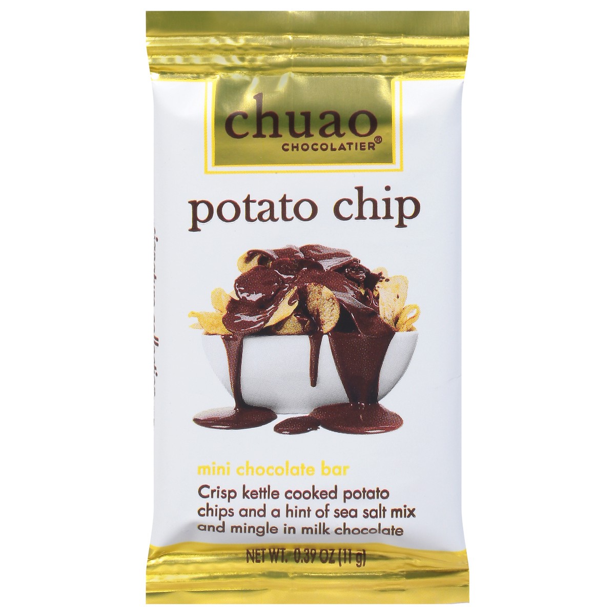 slide 10 of 10, Chuao Chocolatier Potato Chip Mini Chocolate Bar 0.39 oz, 0.39 oz