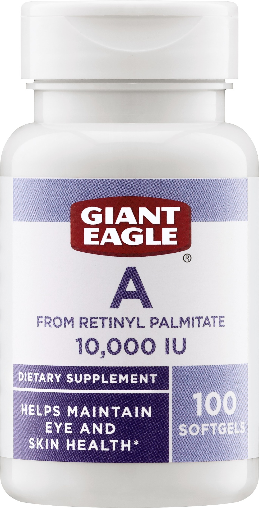 slide 1 of 1, Giant Eagle Vitamin A 10,000 Iu, 100 ct