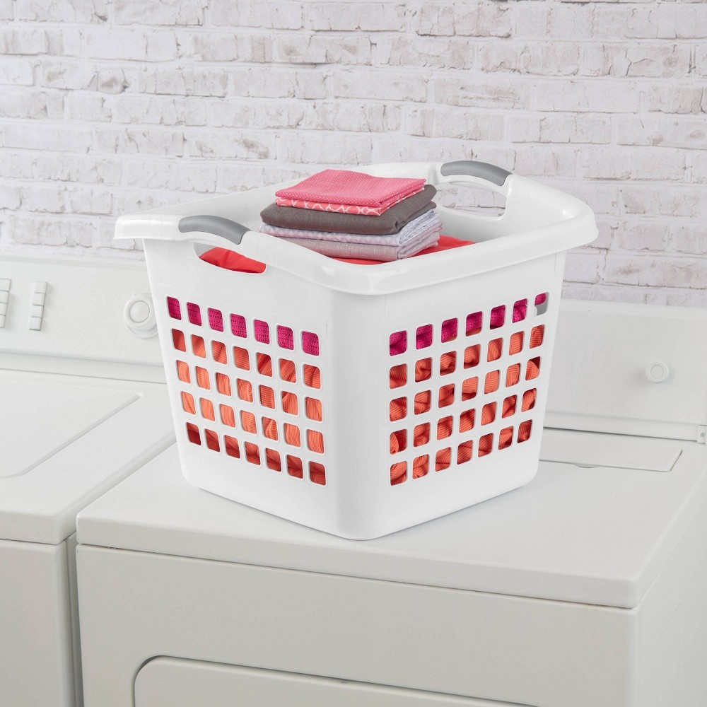 slide 4 of 7, Sterilite Ultra Square Laundry Basket White, 1 ct