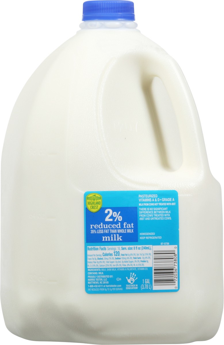 slide 5 of 9, Highland Crest 2% Milk Fat Reduced Fat Milk - 1 gal, 1 gal