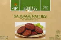 slide 1 of 1, Heritage Farms Sausage Patty Mild, 48 oz