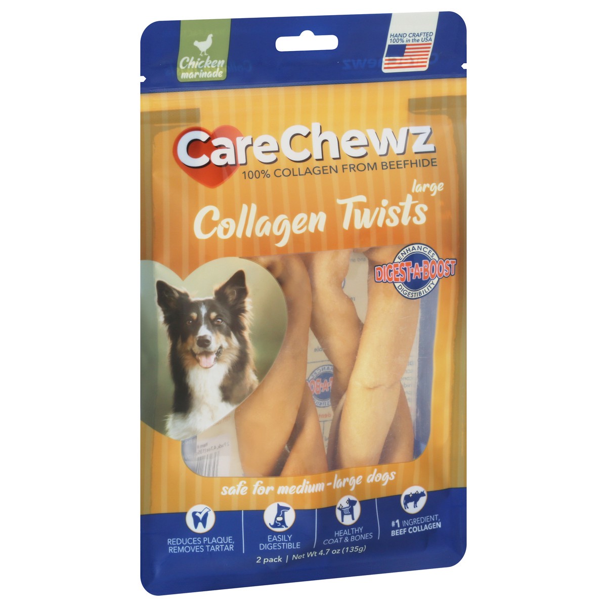 slide 4 of 12, CareChewz 2 Pack Chicken Marinade Collagen Twists 2 Pack 5 ea, 5 ct