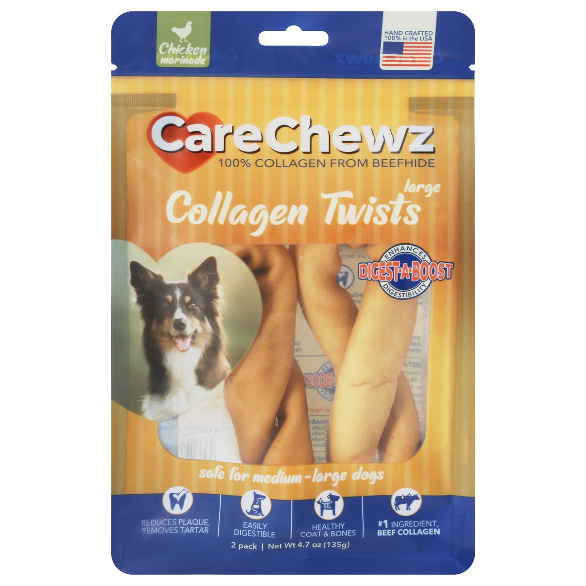 slide 2 of 12, CareChewz 2 Pack Chicken Marinade Collagen Twists 2 Pack 5 ea, 5 ct