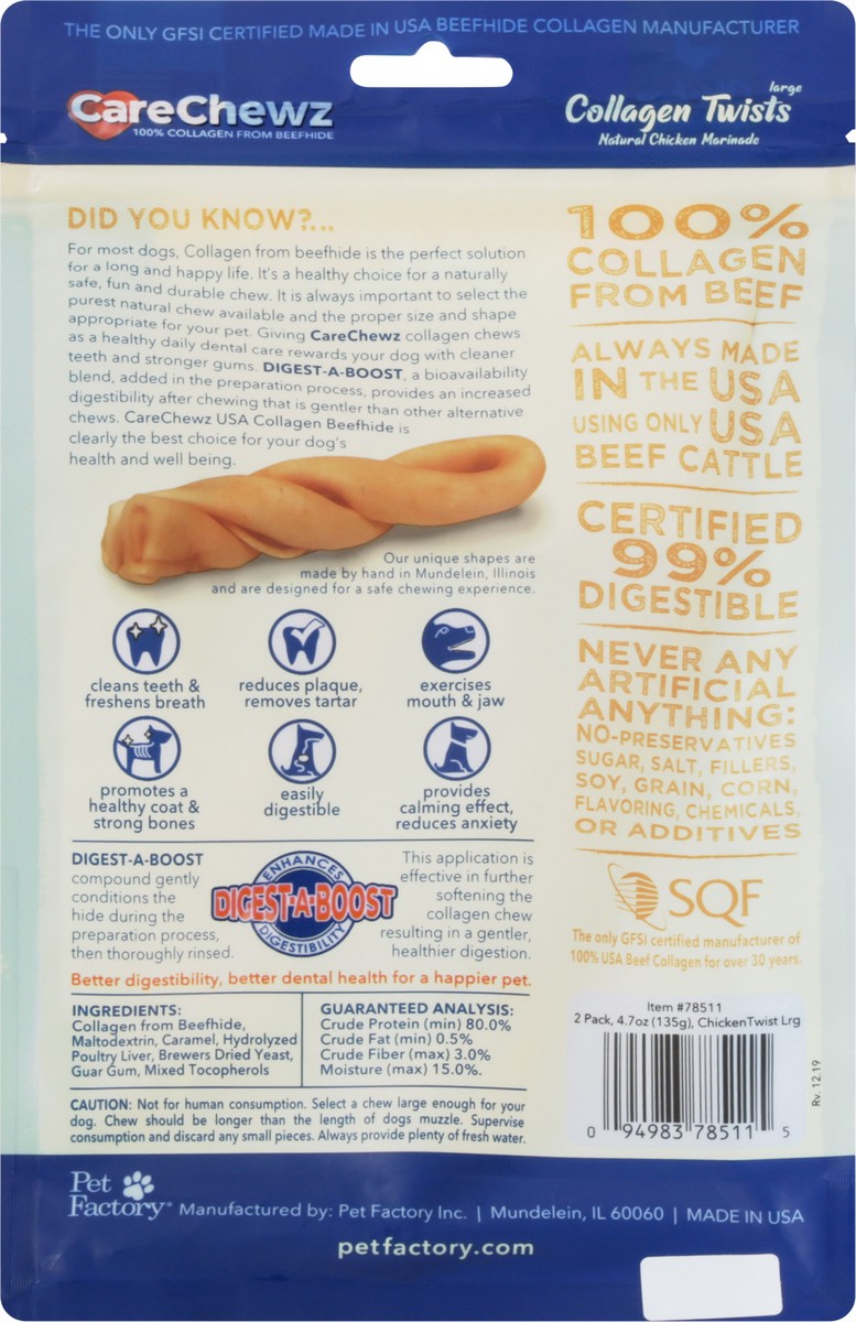 slide 5 of 12, CareChewz 2 Pack Chicken Marinade Collagen Twists 2 Pack 5 ea, 5 ct