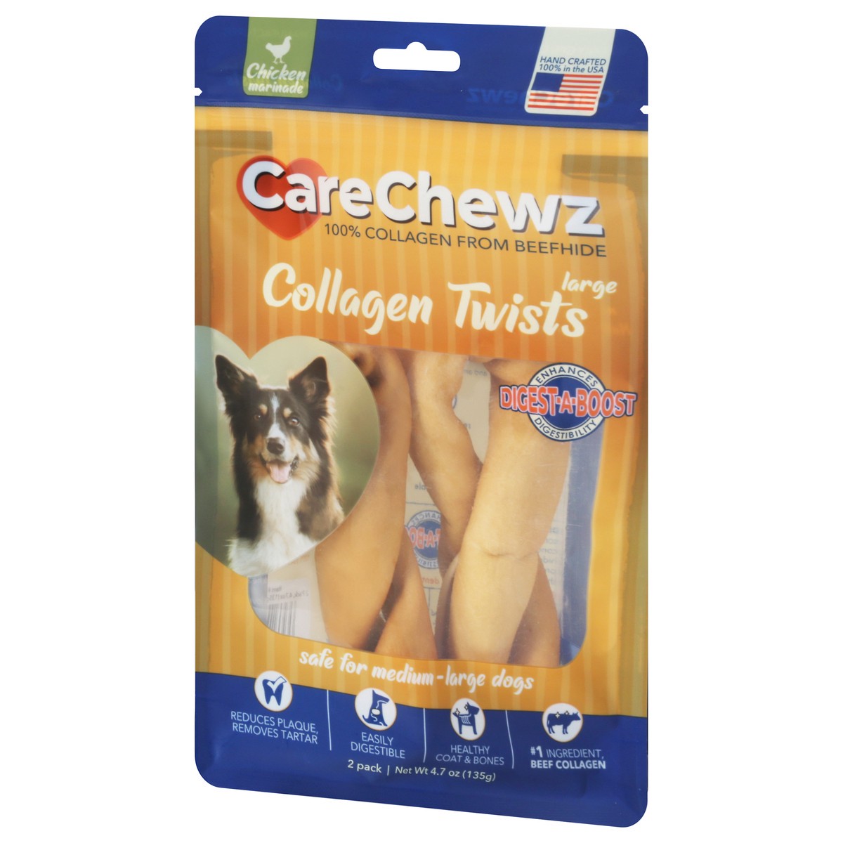 slide 10 of 12, CareChewz 2 Pack Chicken Marinade Collagen Twists 2 Pack 5 ea, 5 ct