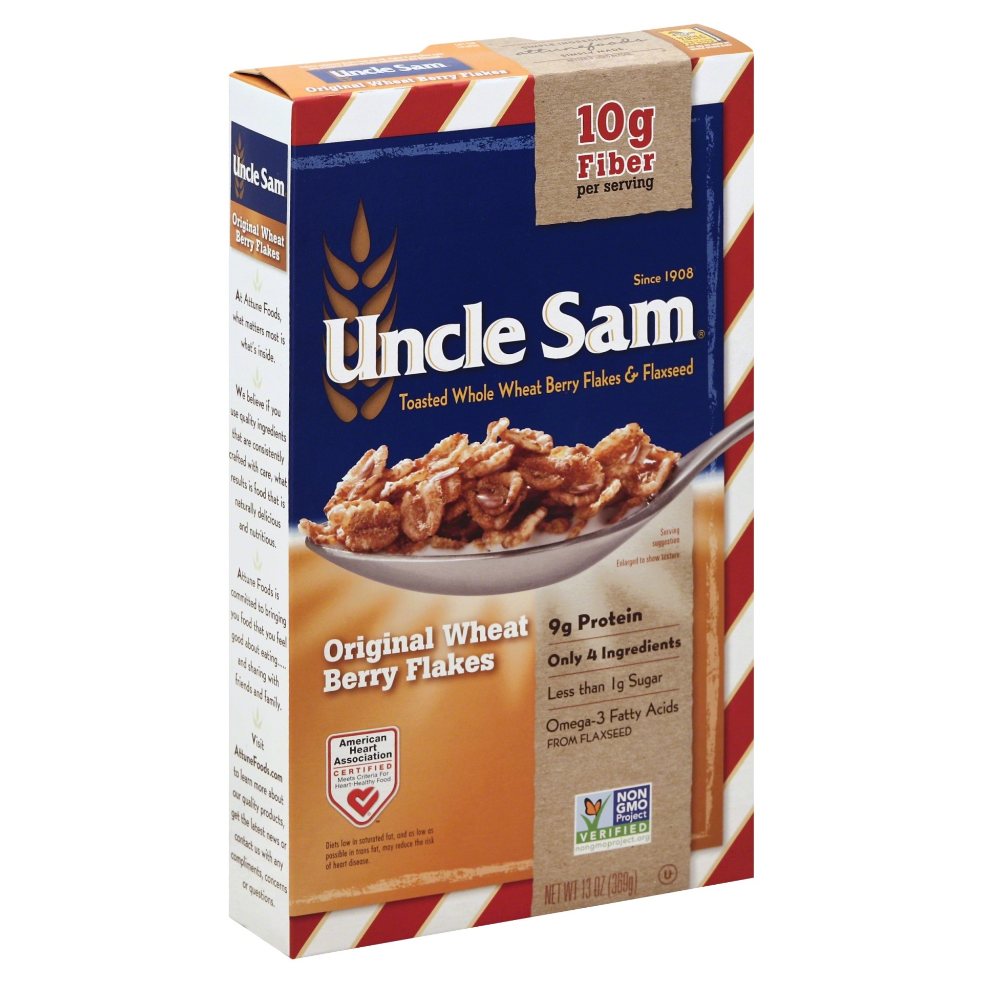 slide 1 of 8, Uncle Sam Cereal 13 oz, 13 oz