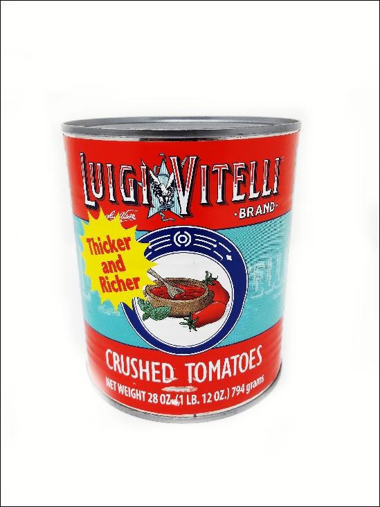 slide 1 of 1, Luigi Vitelli Crushed Tomatoes, 28 oz