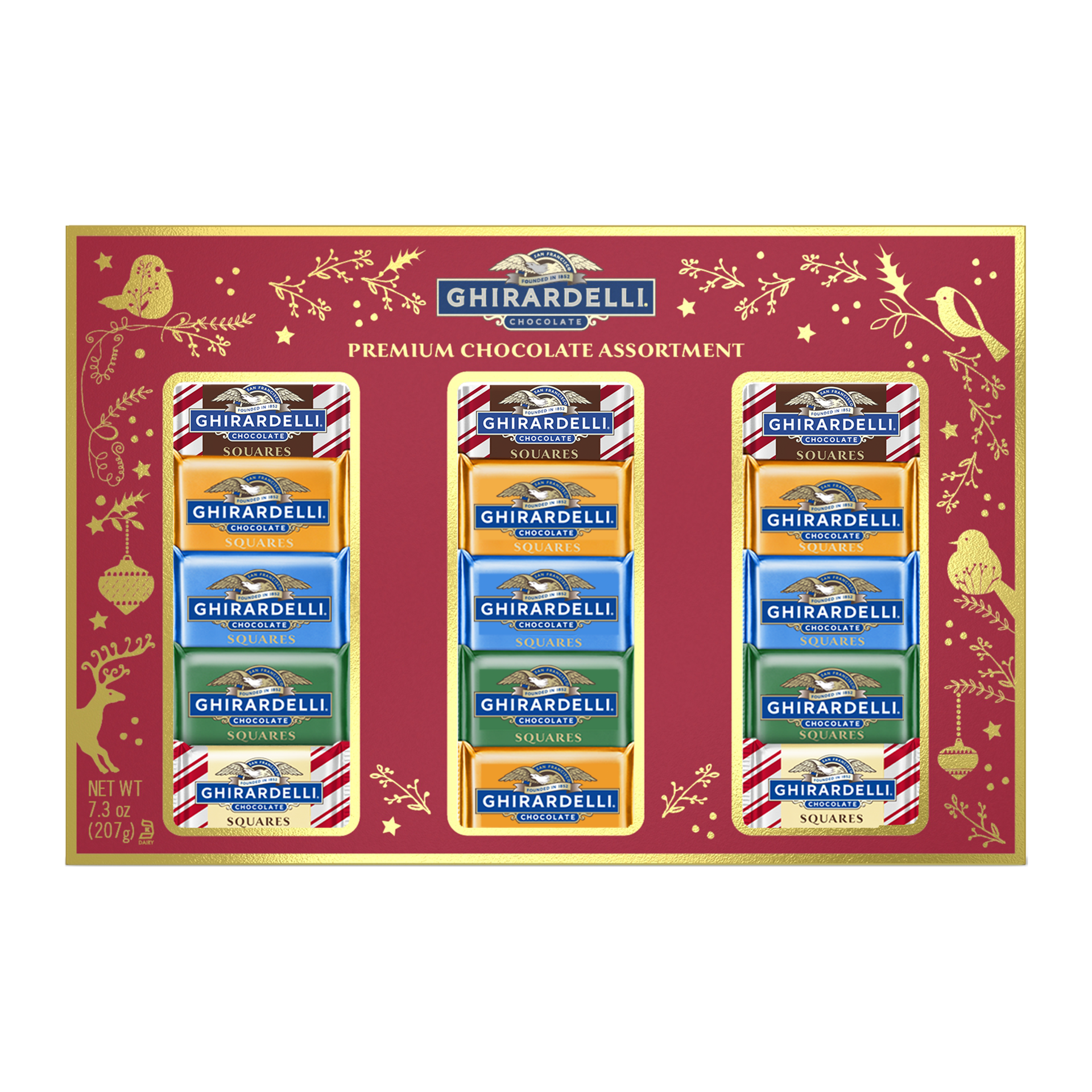 slide 1 of 9, GHIRARDELLI Premium Chocolate Assortment Gift, 7.3 OZ, 0.46 lb