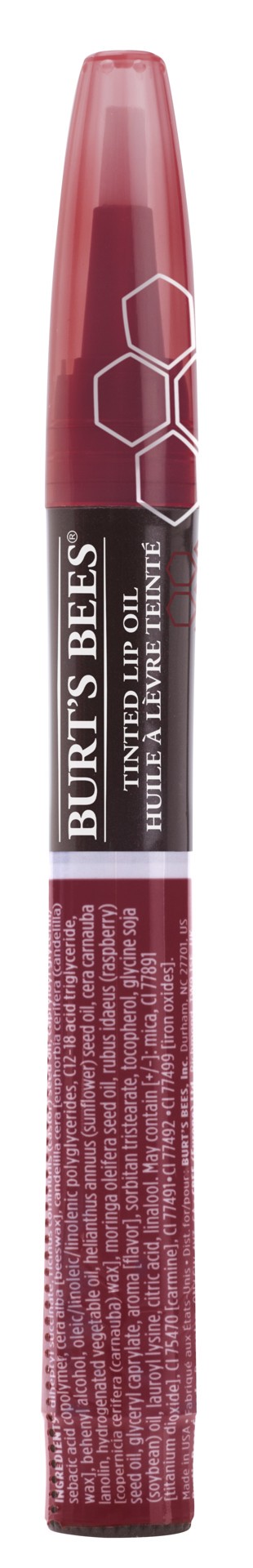 slide 1 of 5, Burt's Bees 100 % Natural Moisturizing Tinted Lip Oil, Rustling Rose, 1 Pen, 0.04 fl oz