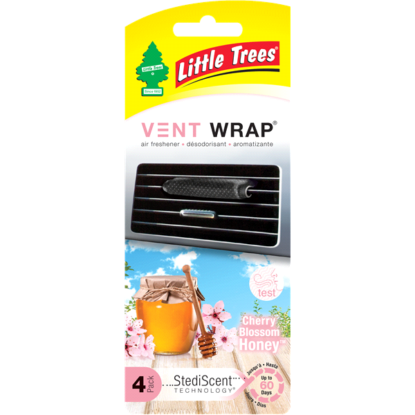 slide 1 of 1, Little Trees Cherry Blossom Honey Vent Wrap Air Freshner, 1 ct