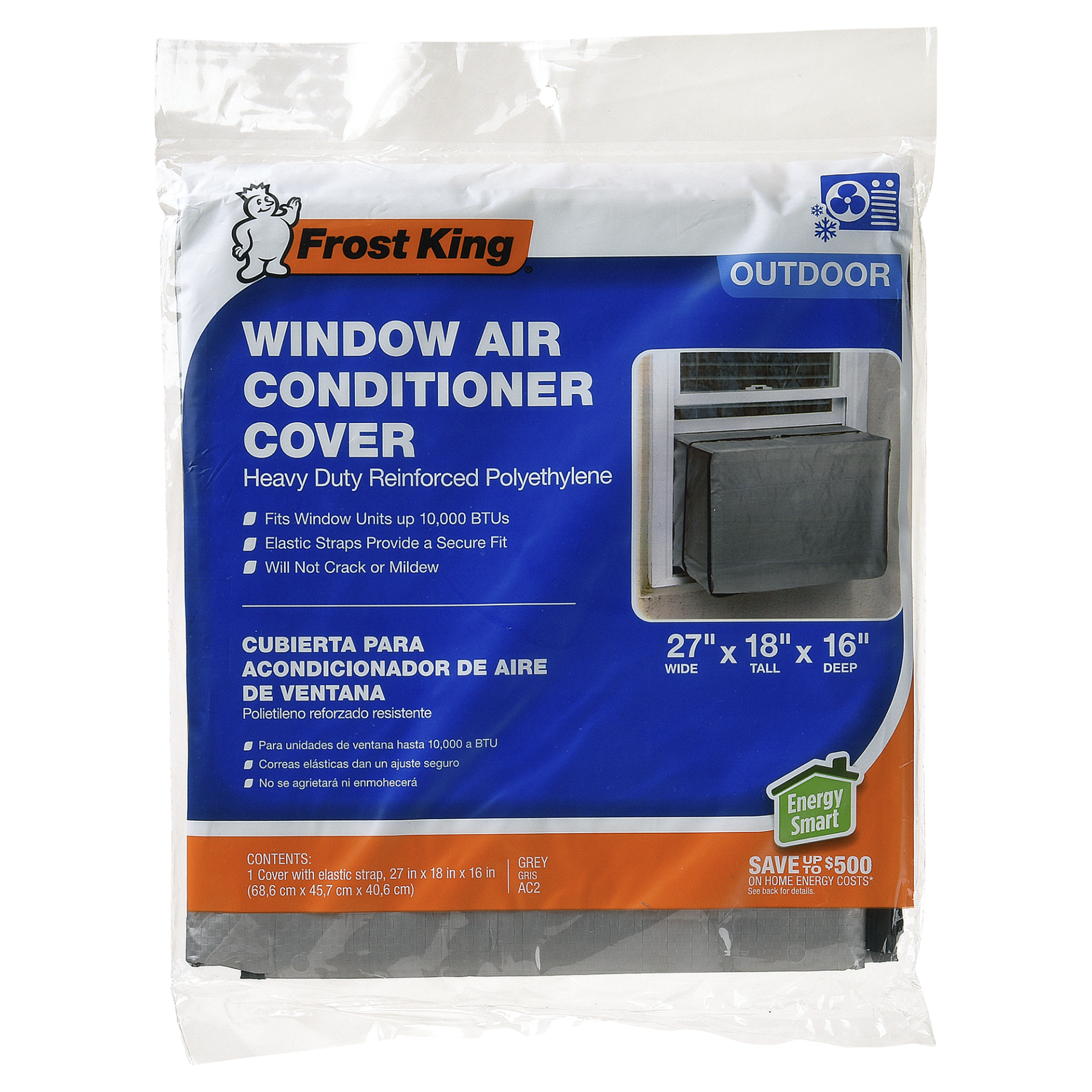 slide 1 of 3, Frost King Air Conditioner Cover, 18 x 27 x 16, 1 ct