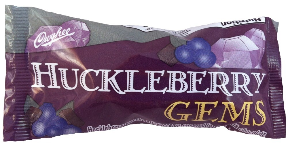 slide 1 of 1, Huckleberry Gems Candy Bar, 1.12 oz