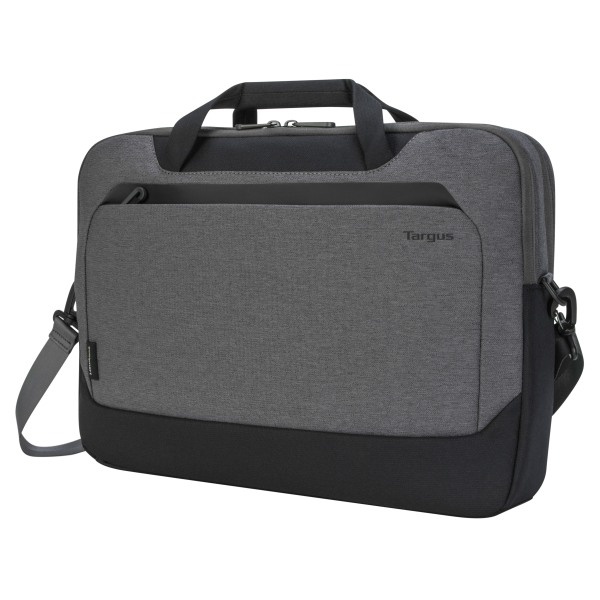 slide 3 of 8, Targus Cypress Ecosmart Briefcase With 15.6'' Laptop Pocket, Light Gray, 1 ct