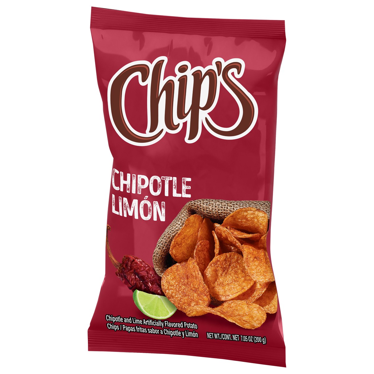 slide 3 of 4, Chip's Chipotle Limon Potato Chips 7.05 oz, 7.05 oz