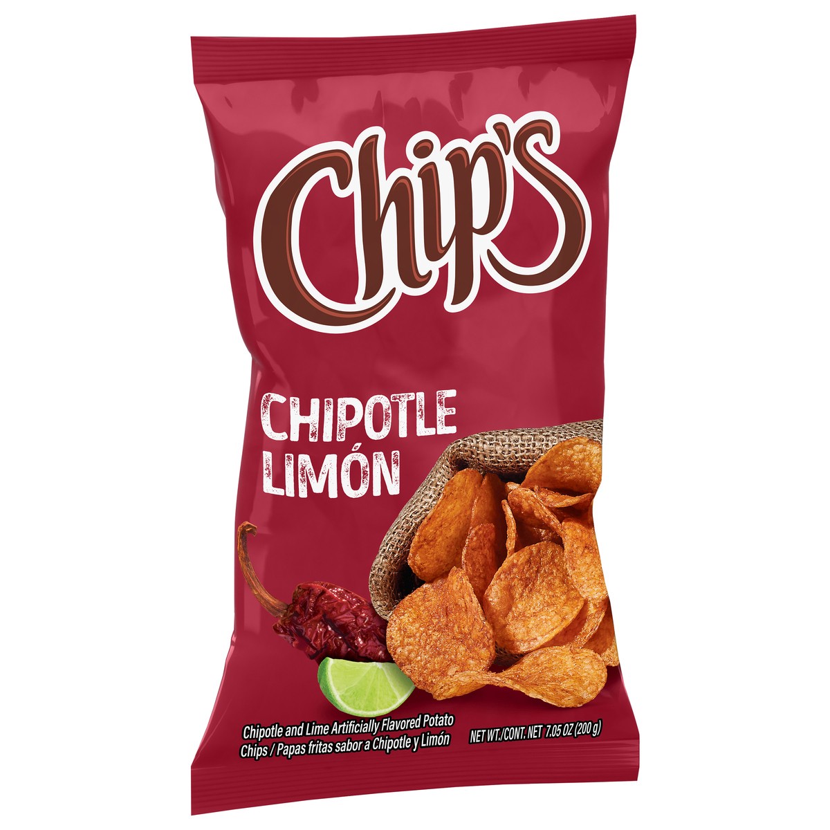 slide 4 of 4, Chip's Chipotle Limon Potato Chips 7.05 oz, 7.05 oz