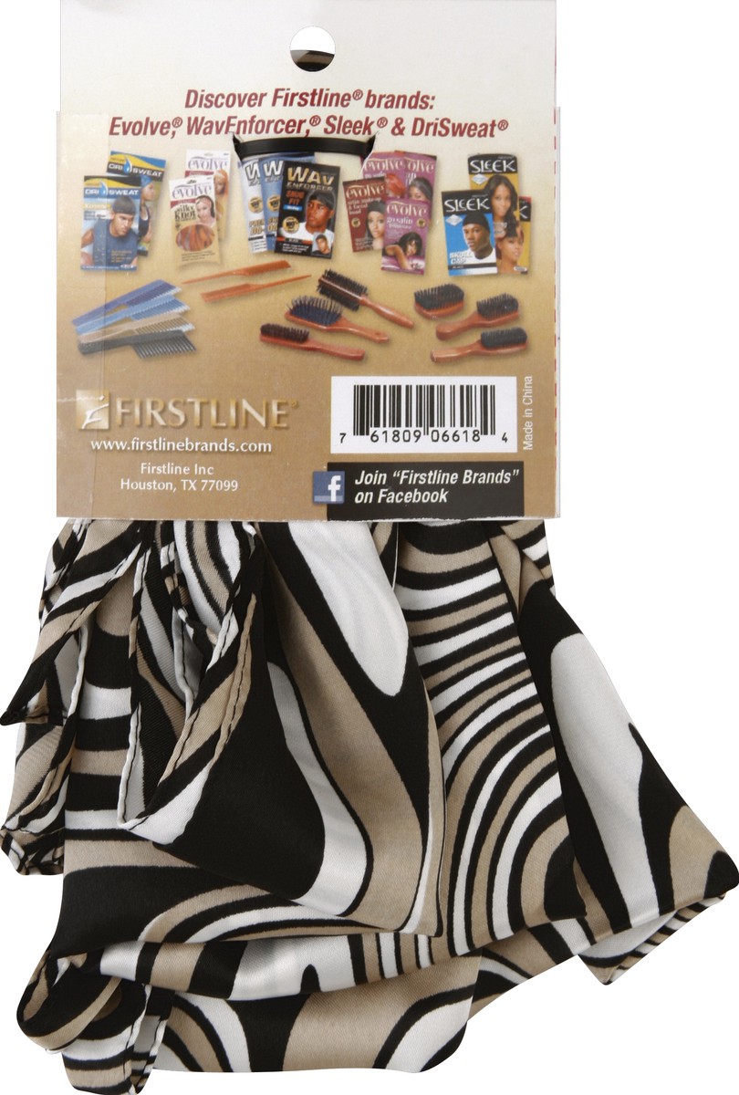 slide 3 of 3, Firstline Evolve Silky Wrap Scarf Zebra, 1 ct