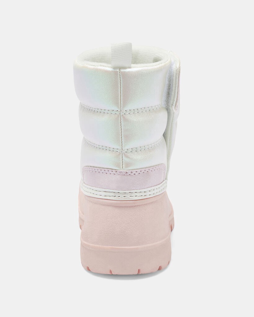 slide 2 of 6, Carter's Toddler Girl Snow Boots - Pink/White Multi 5, 1 ct