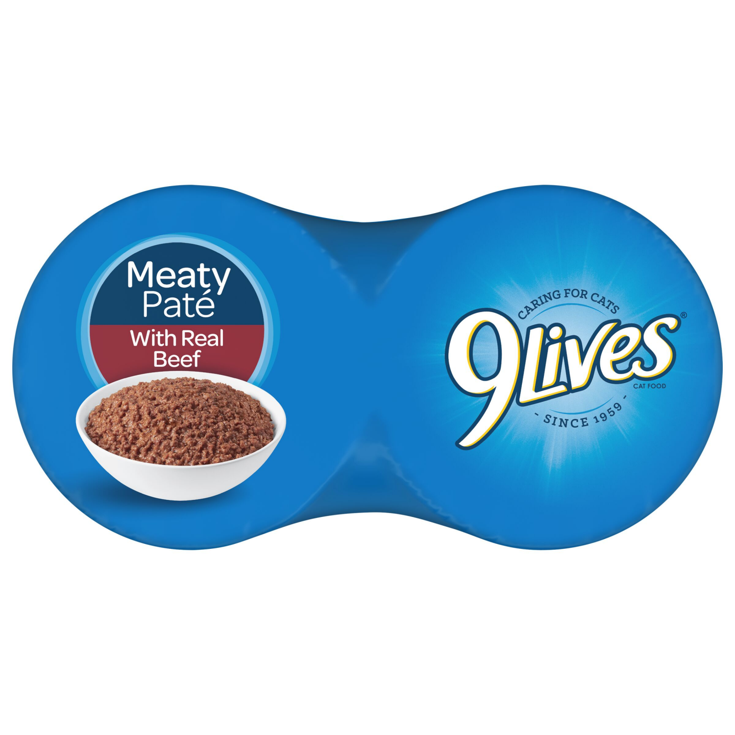 slide 6 of 6, 1/22Oz 9Lives Mty Pate Wth Rl Beef, 4 ct