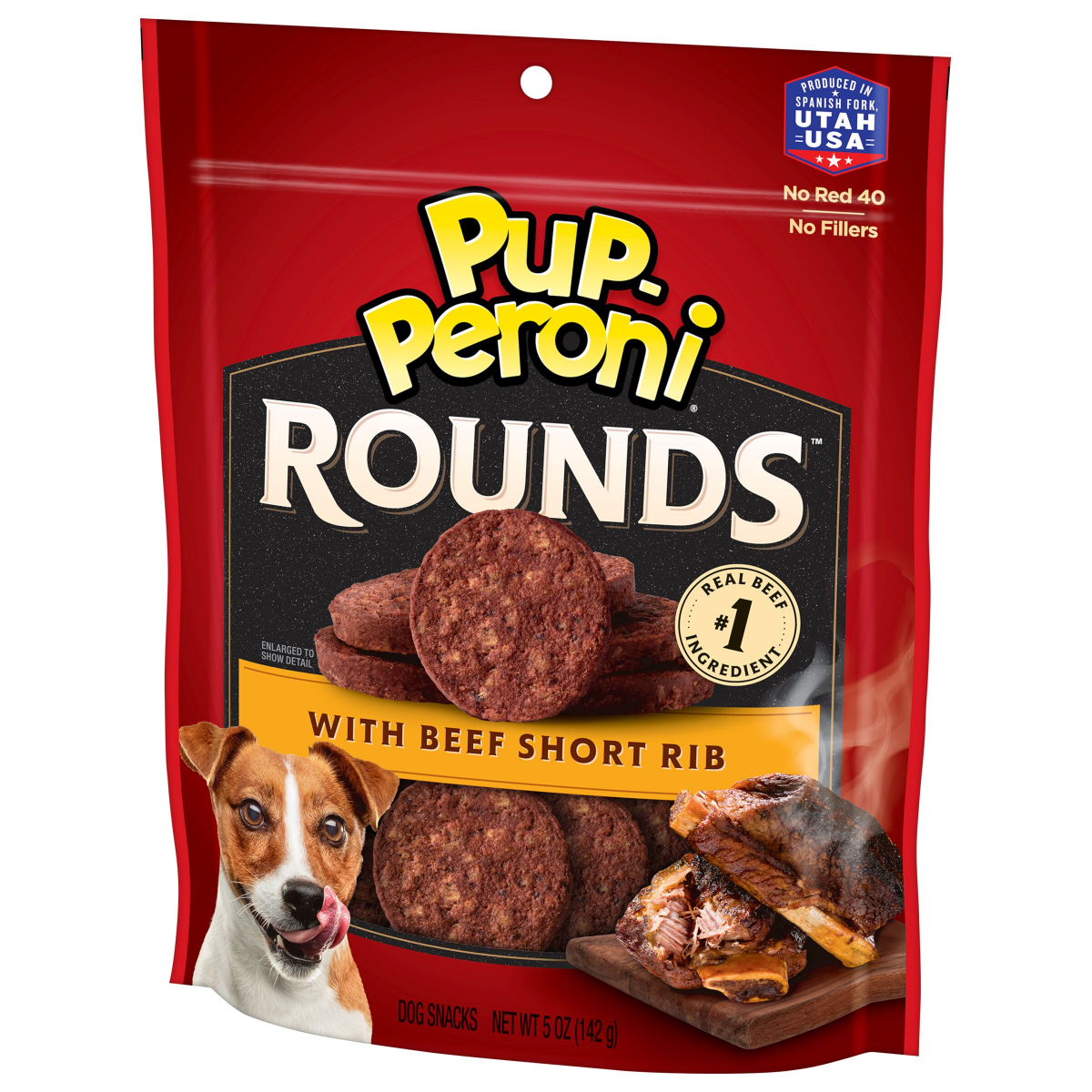 slide 5 of 8, Pup-Peroni Rounds Dog Treats With Beef Short Rib, 5 oz. Bag, 5 oz