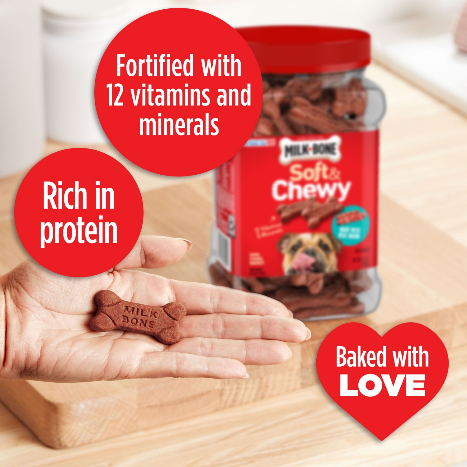 slide 2 of 6, Milk-Bone Soft & Chewy Bacon, 5.6 oz