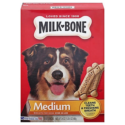 slide 1 of 1, Milk-Bone Medium Dog Biscuits, 24 oz