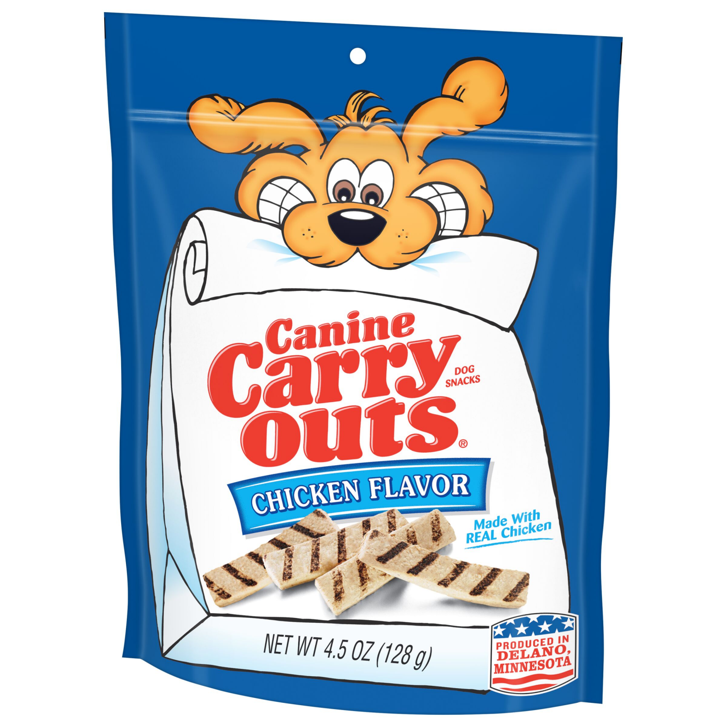 slide 3 of 4, Canine Carry Outs Chicken Flavor Dog Treats, 4.5 oz
