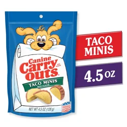 Canine Carry Outs Dog Treat, Taco