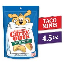 Canine Carry Outs Dog Treat, Taco