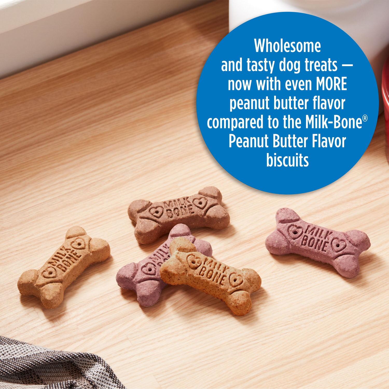slide 5 of 8, Milk-Bone Dog Treat, Peanut Butter, 24 oz