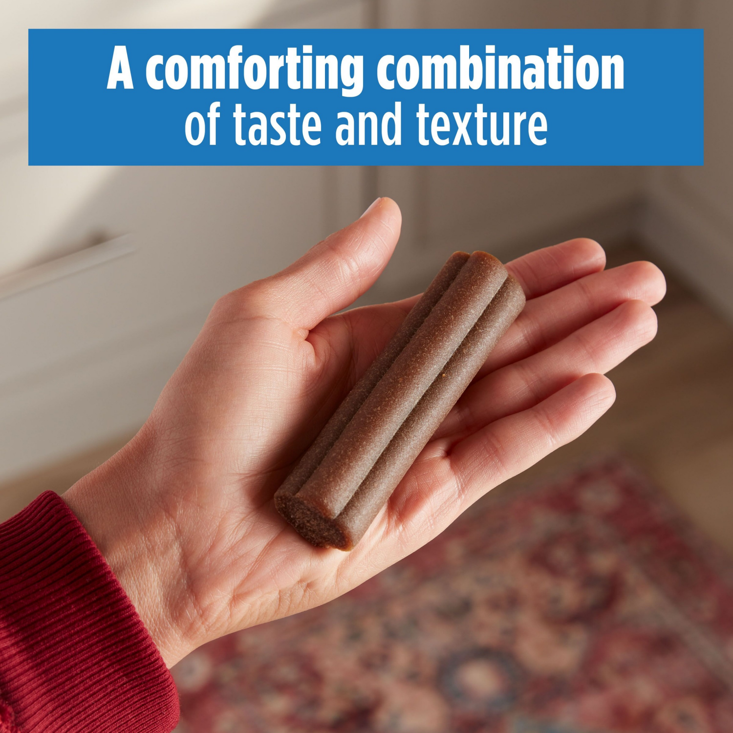 slide 2 of 6, Milk-Bone Comfort Chews, Dog Chews with Unique Chewy Texture and Real Beef, 22.2 Oz. Bag of 9 Chews, 9 ct