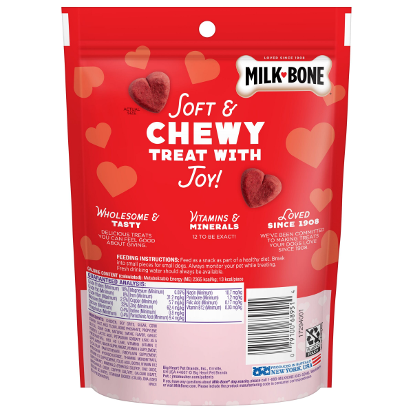 slide 2 of 13, Milk-Bone® soft & chewy tender hearts, 4.5 oz