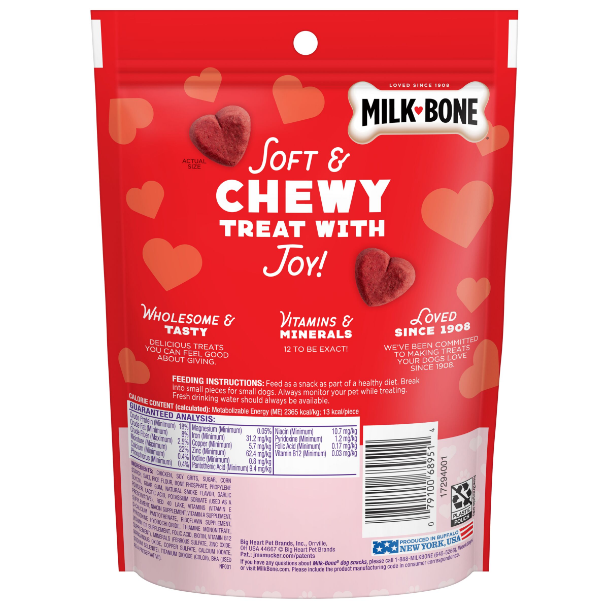 slide 13 of 13, Milk-Bone® soft & chewy tender hearts, 4.5 oz