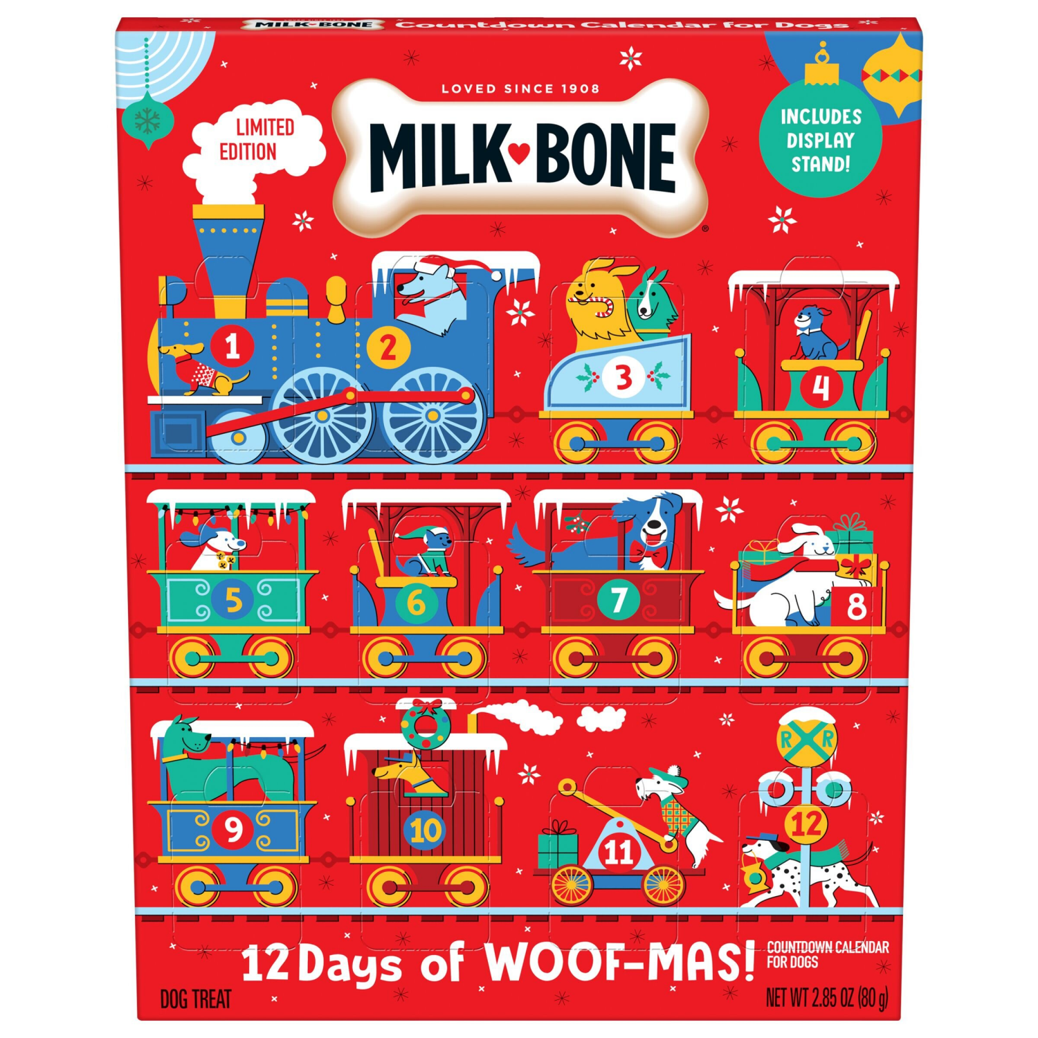slide 2 of 7, Milk-Bone Holiday 12 Day Treat Calendar, 2.85 Oz, 2.85 oz