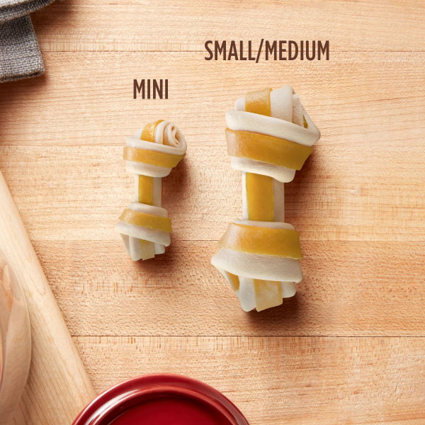 slide 20 of 25, Milk-Bone GnawBones Rawhide Free Dog Chews With Real Chicken, Long-Lasting Dog Treats, Small/Medium, Bag of 5, 5 ct