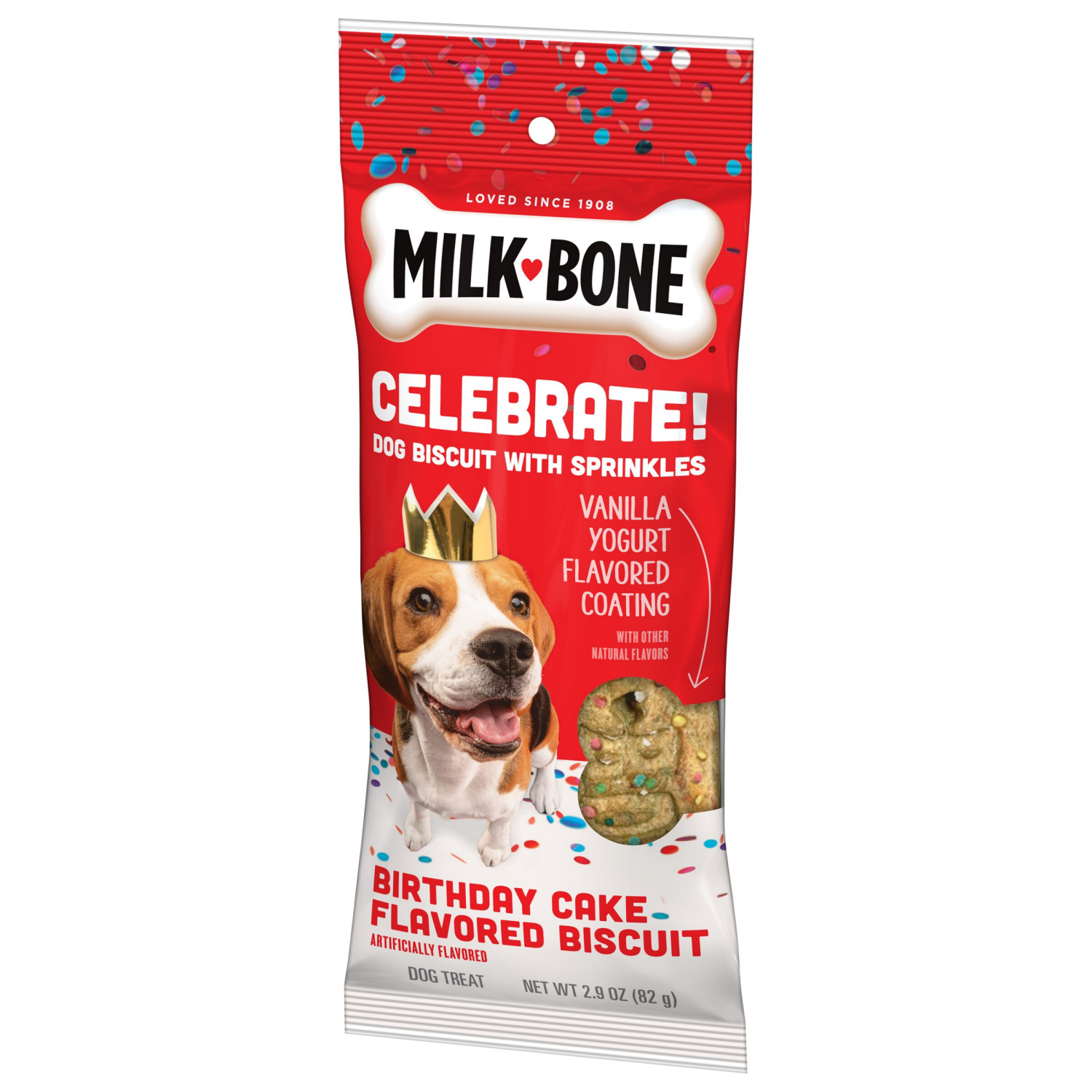 slide 2 of 6, Milk-Bone Celebrate! Biscuit Birthday Cake Flavored Dog Treats 2.9 oz, 2.9 oz
